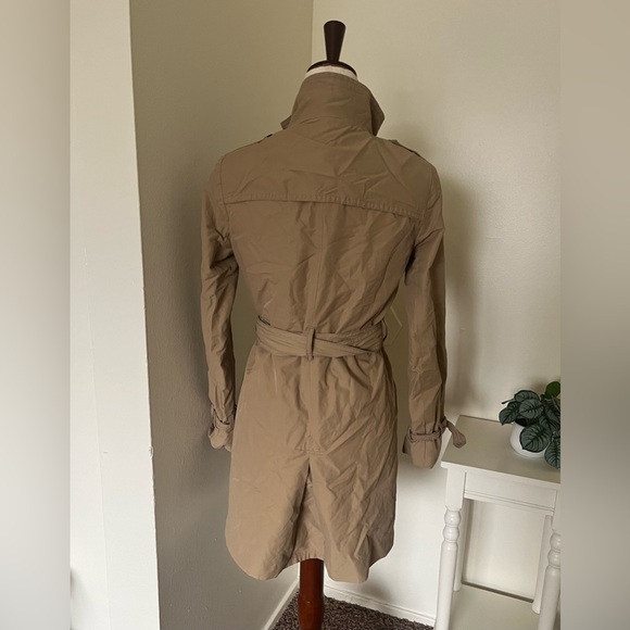 GAP Tan Double-Breasted Trench Coat - Picture 4 of 5
